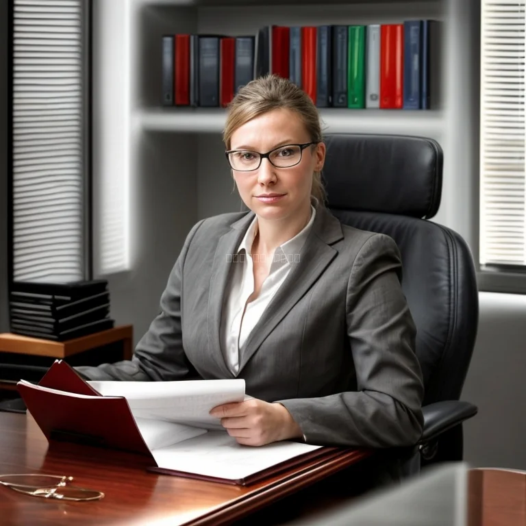 Sello y firma notarial en documento legal